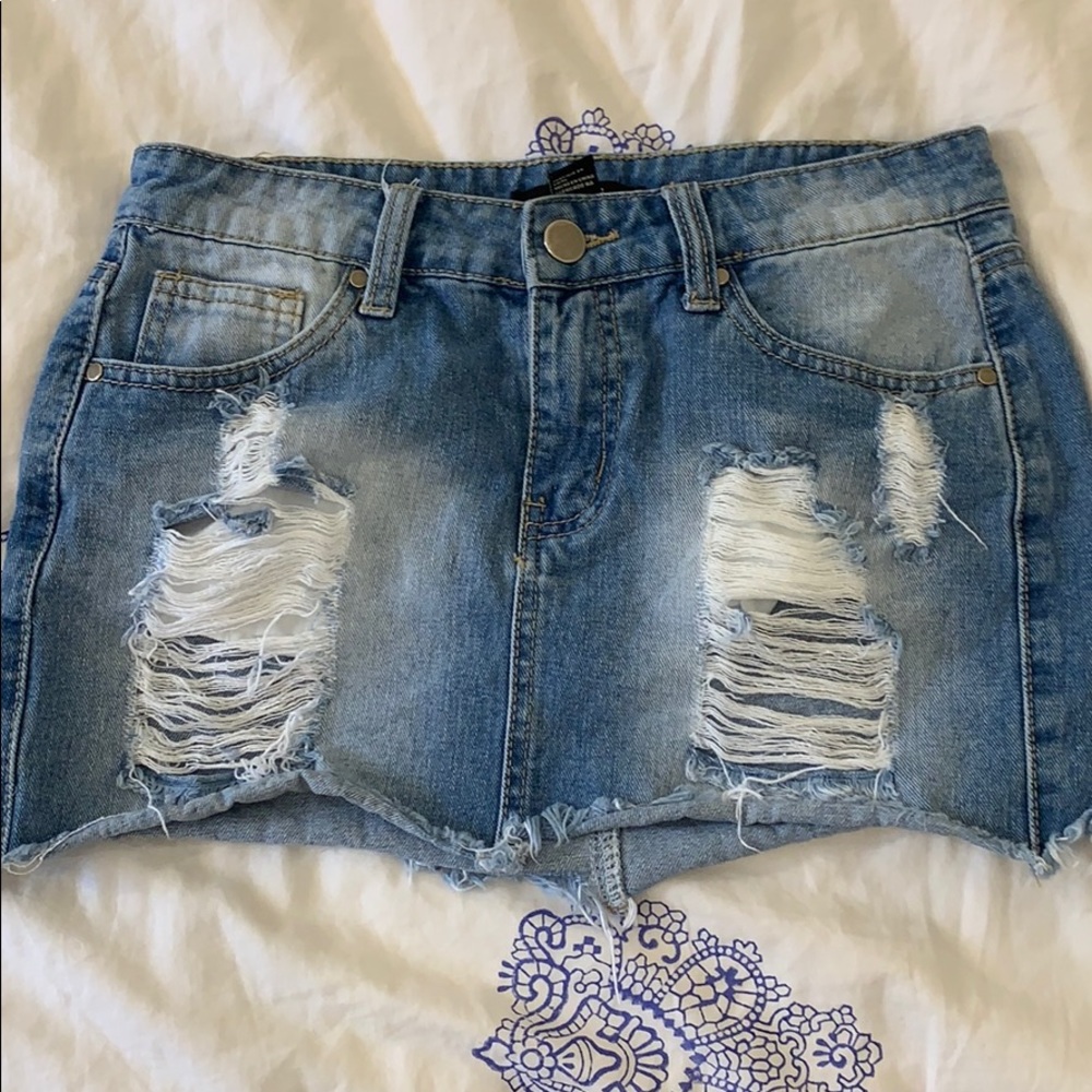 Forever 21 denim skirt